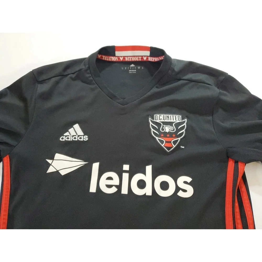 2016-2017 D.C. United Adidas Home Soccer Kit Black #3 Jersey‎ Men's Small